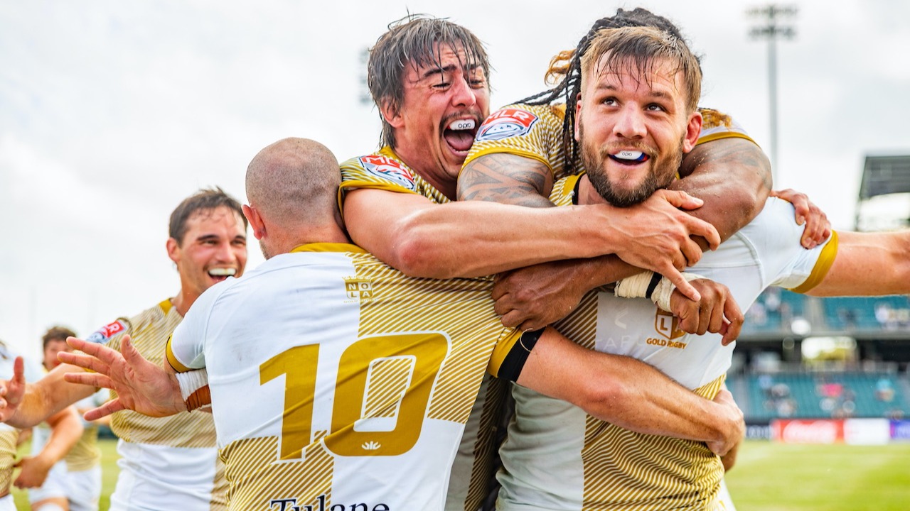 Nola gold 2024 rugby jersey